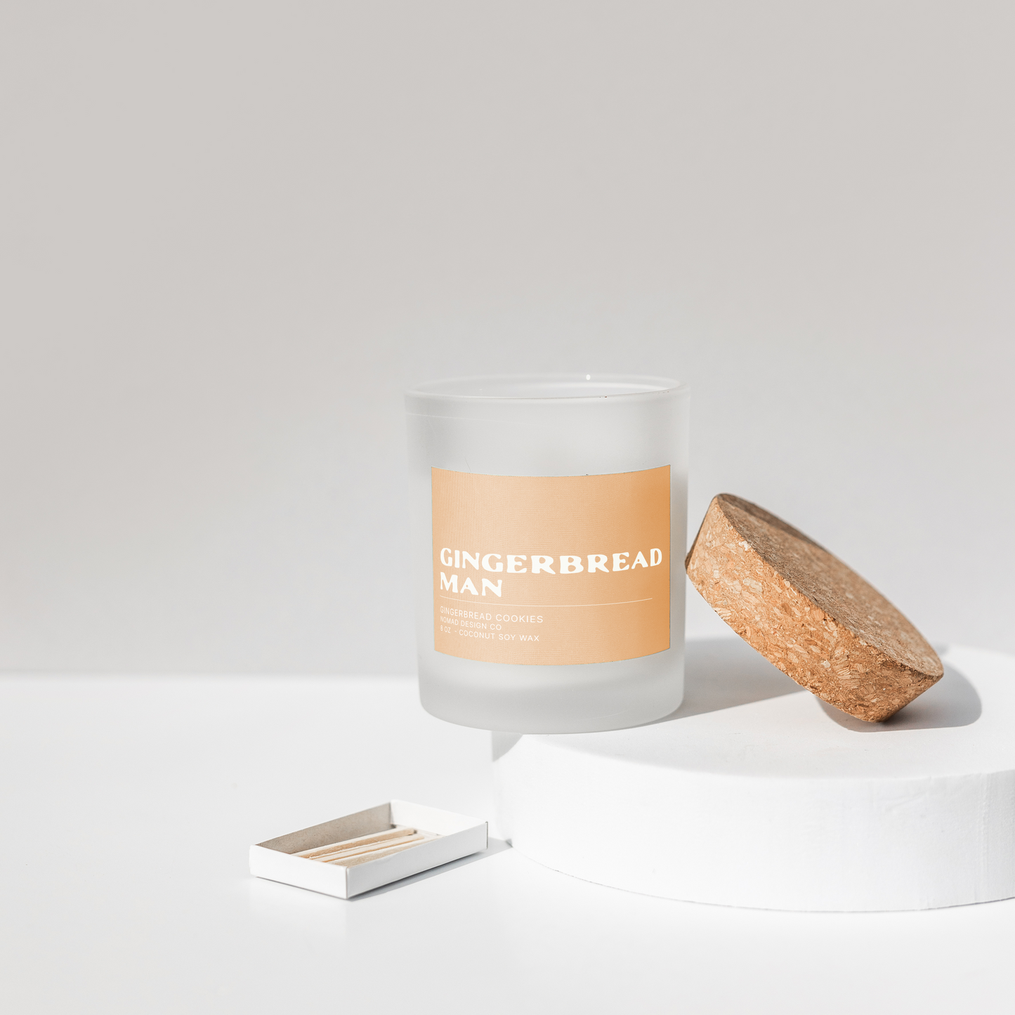 Gingerbread Man Candle