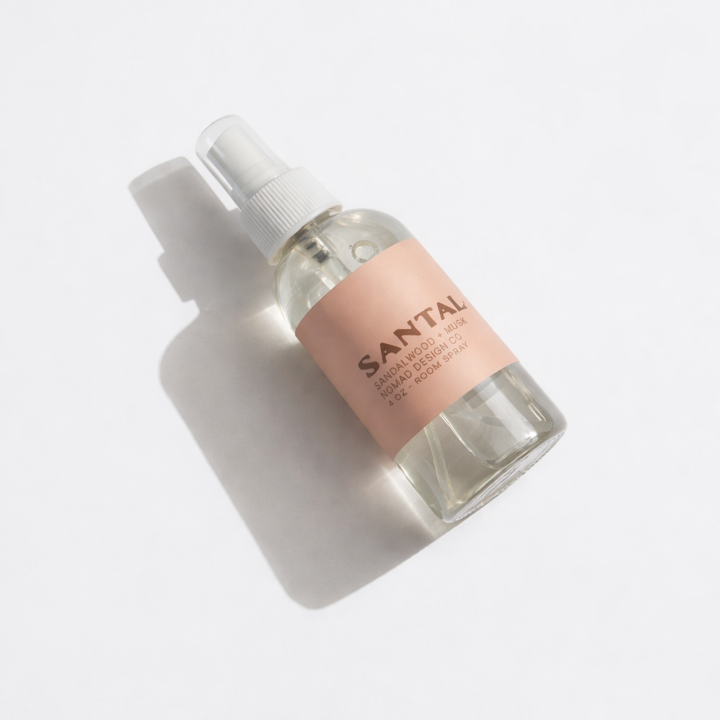 Santal room spray bottle