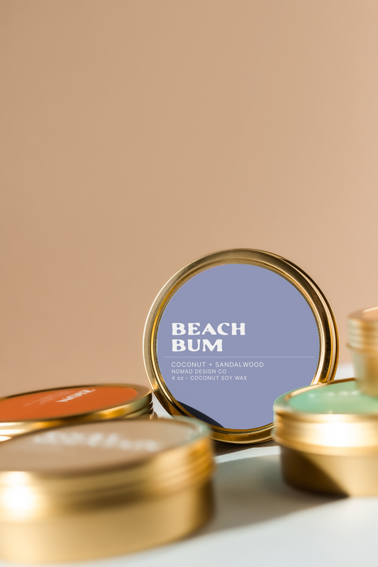Beach Bum Travel Tin Candle