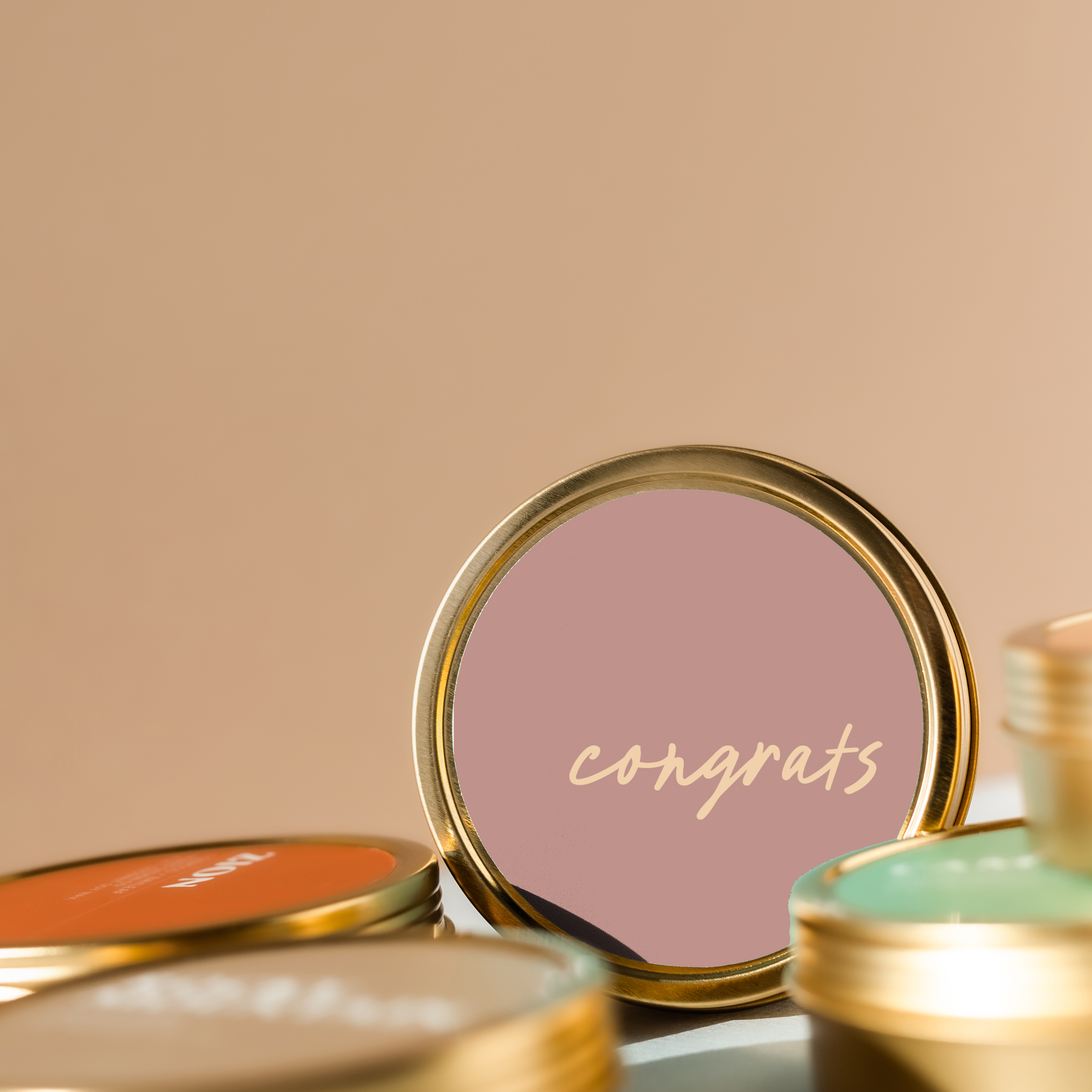Congrats Travel Tin Candle