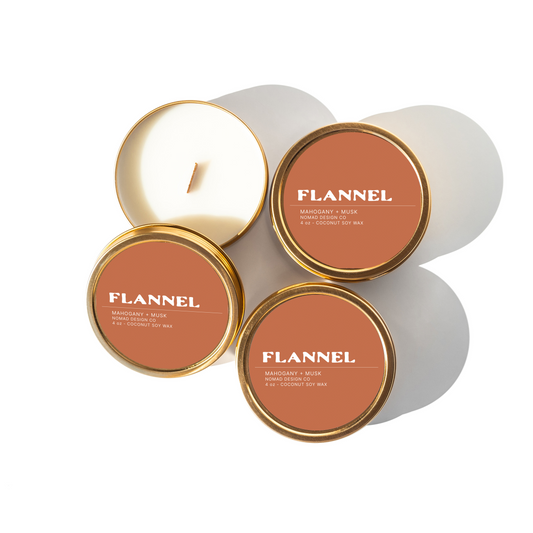 Flannel Travel Tin Candle