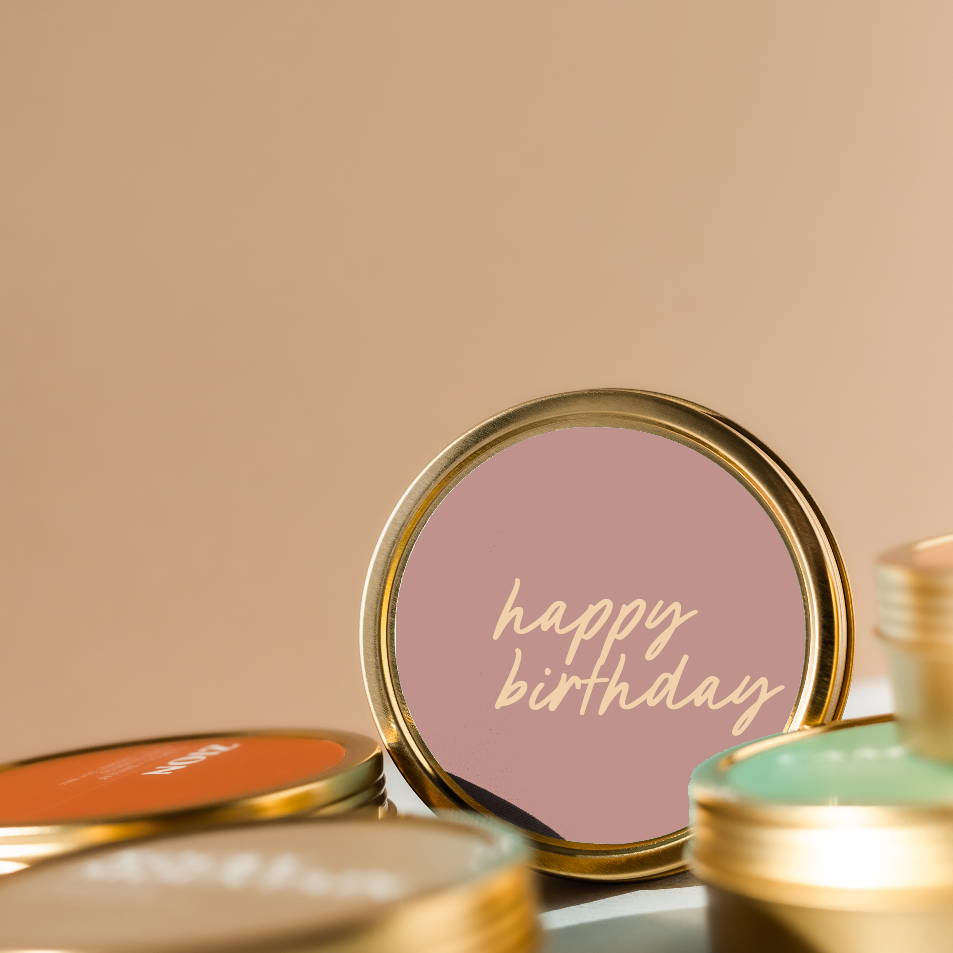 Happy Birthday Travel Tin Candle
