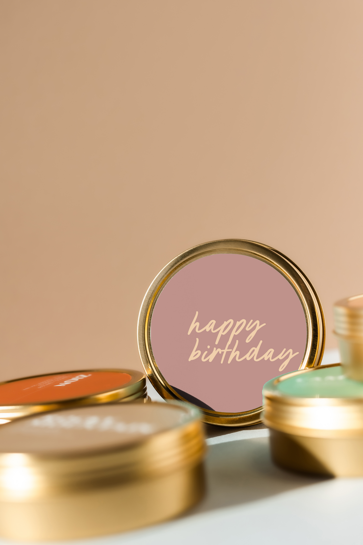 Happy Birthday Travel Tin Candle