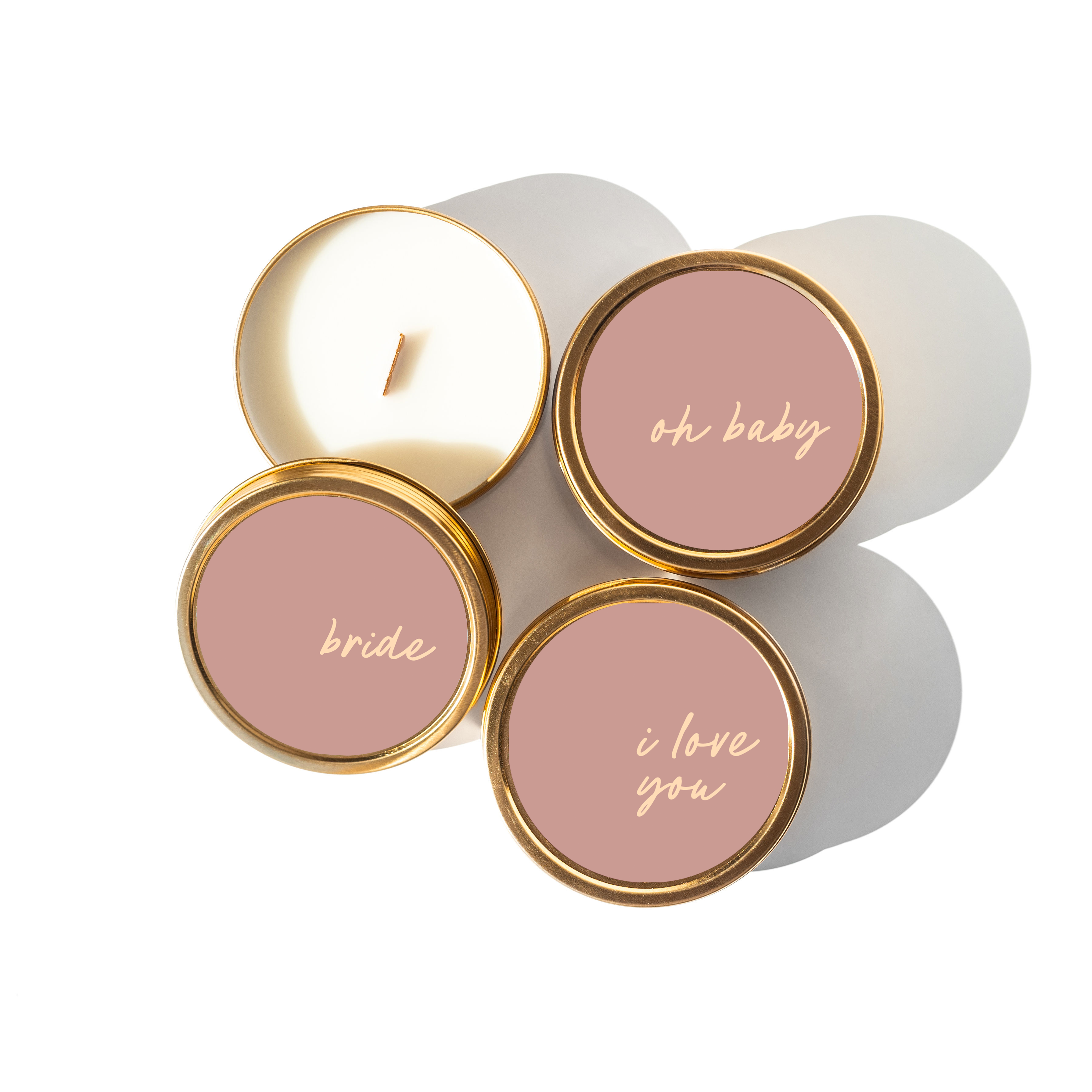 I Love You Travel Tin Candle