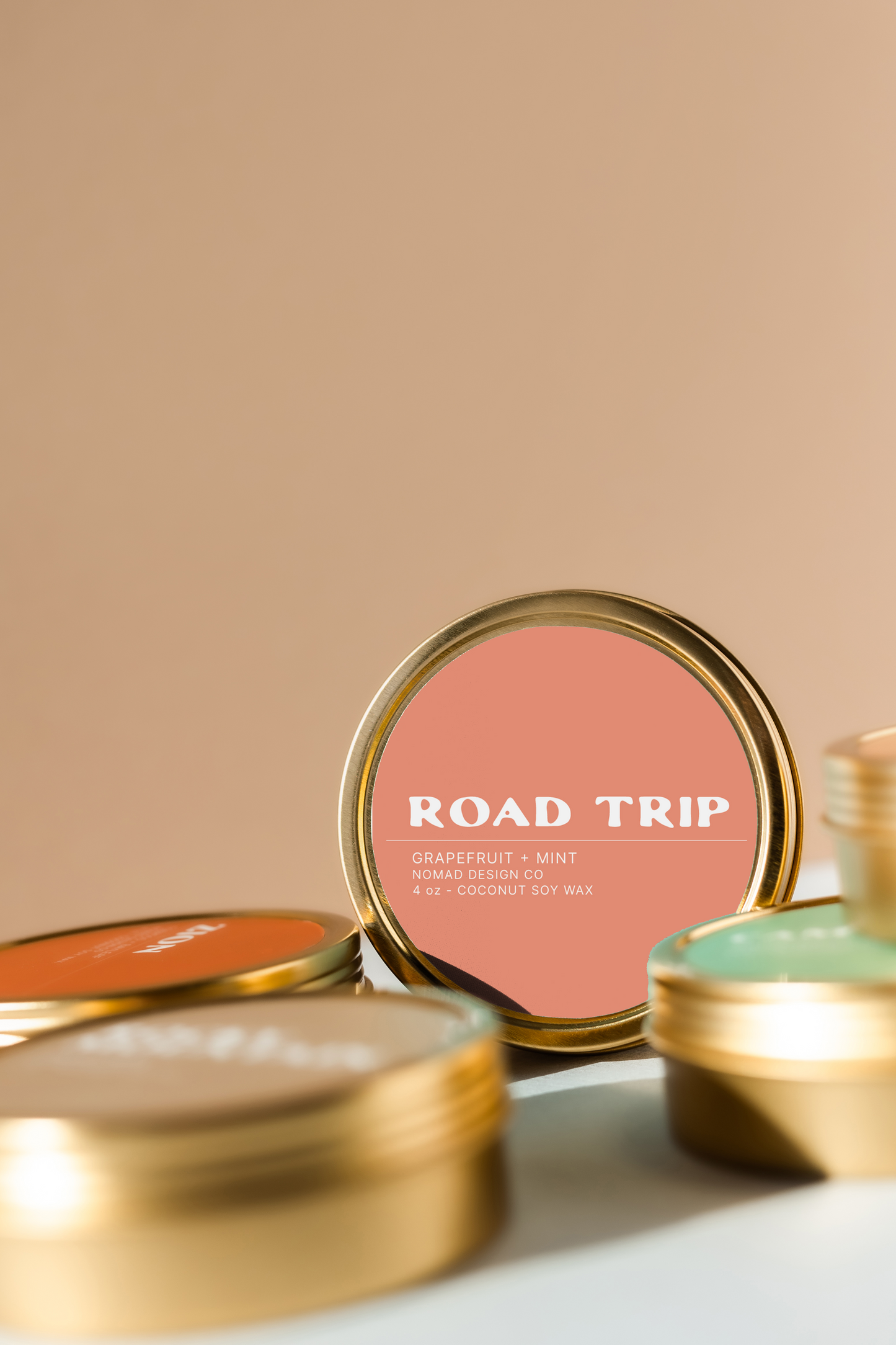 Road Trip Travel Tin Candle