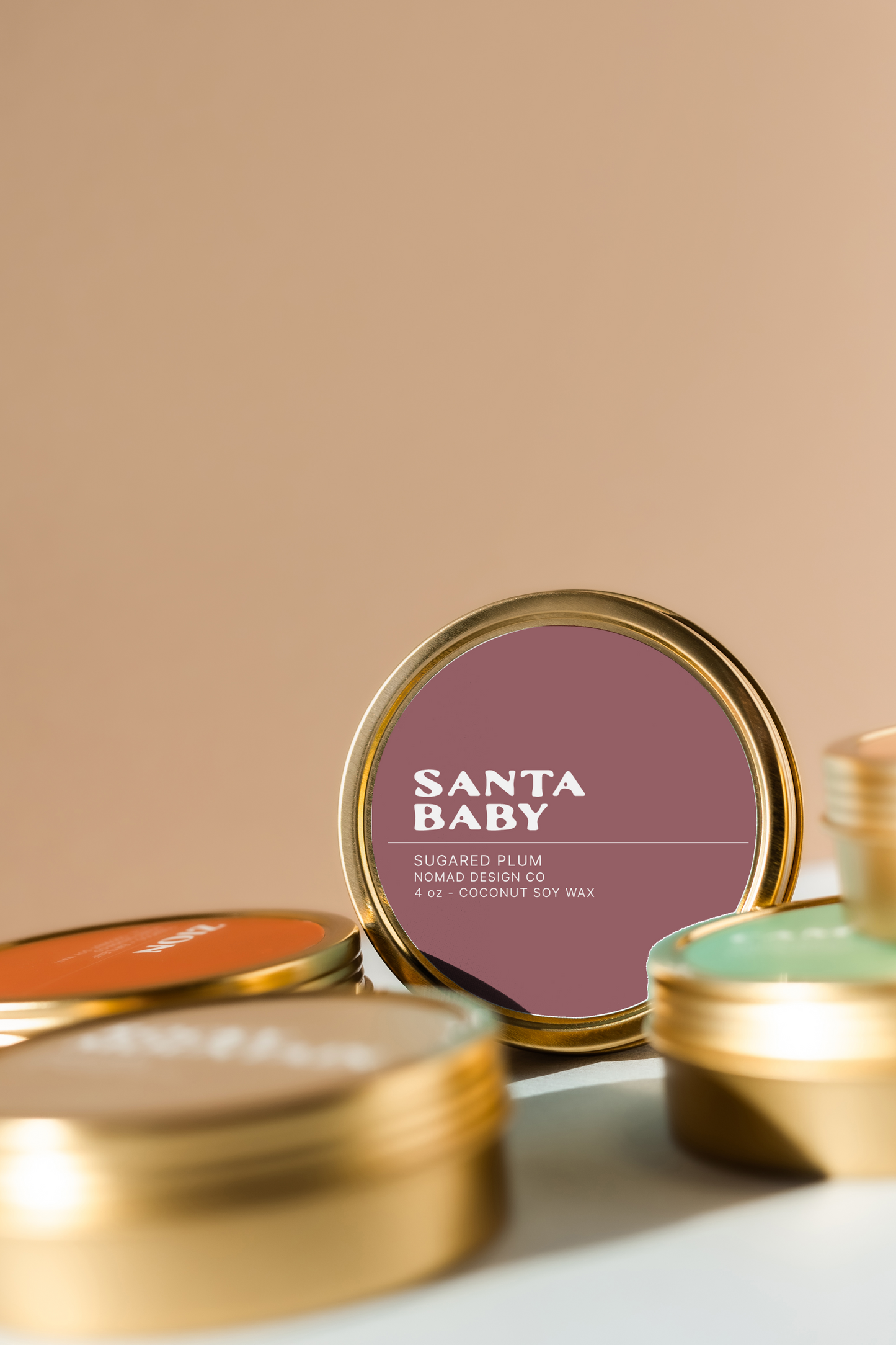 Santa Baby Travel Tin Candle