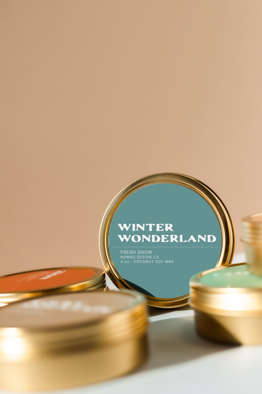 Winter Wonderland Travel Tin Candle