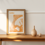 Arches National Park Print, Orange