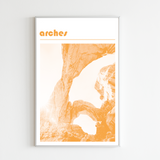 Arches National Park Print, Orange