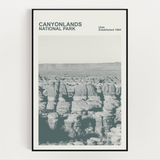 Canyonlands Lake National Park Print, Monochrome