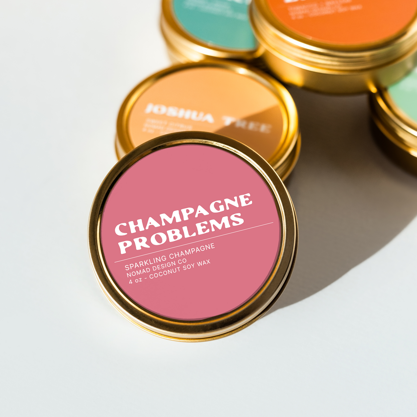 Champagne Problems Travel Tin Candle