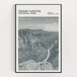 Grand Canyon National Park Print, Monochrome