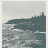 Acadia National Park Print, Monochrome
