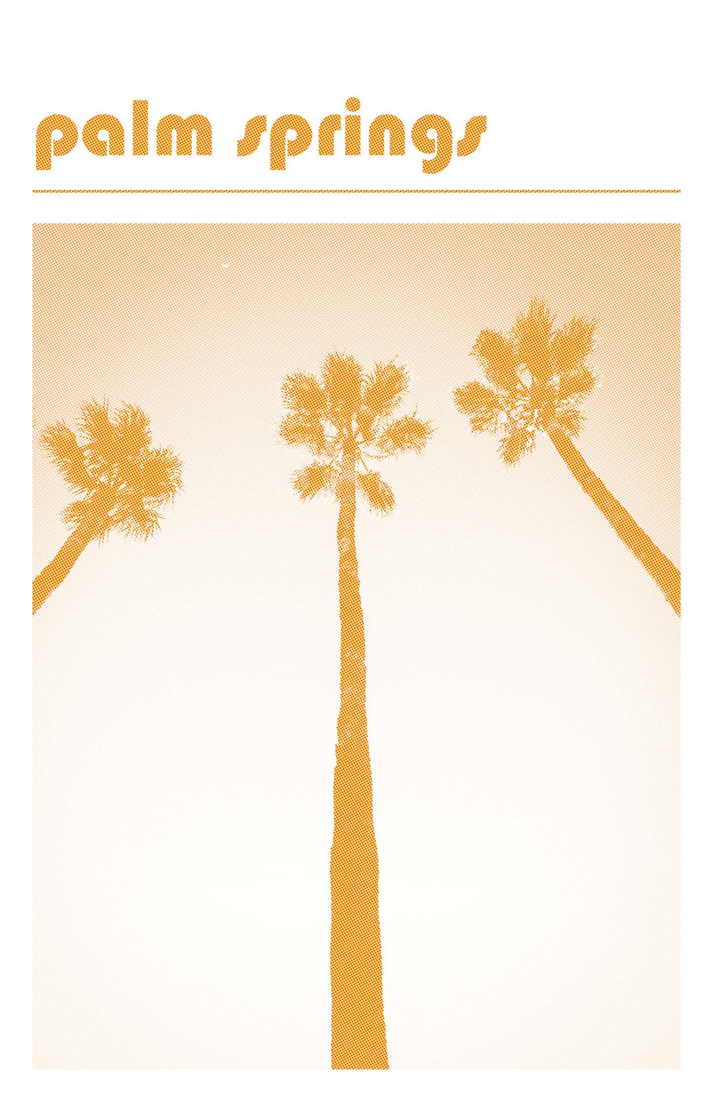 Palm Springs Print - Orange