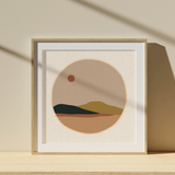 Neon Mountain Print