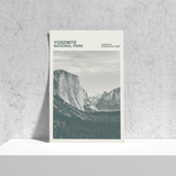 Yosemite National Park Print, Monochrome